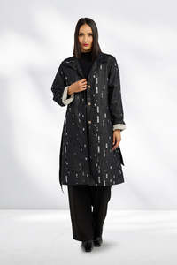 Et Alia Lennox Trench Coat Distressed Noir