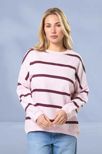 Stella and Gemma Newport Sweat Tulip Baby Cross Stripe