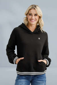 Homelee Alpine Elliot Hoodie Black With Silver X