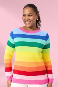 Light Summer: Haven Vermont Stripe Jumper Rainbow
