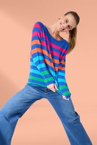 Light Summer: Haven Vermont Stripe Jumper Cobalt