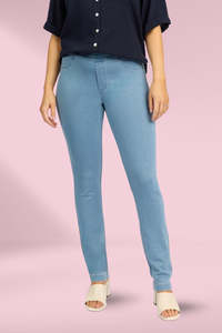 Cool Summer: Macjays California Stretch Denim Pull On Jeans Chambray