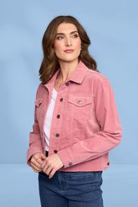 Vassalli Core Cord Jacket Dusky Pink
