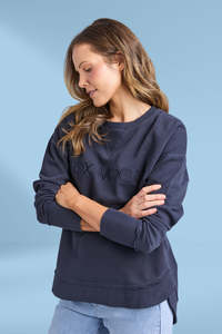 Deep Winter: Foxwood Simplified Crew Navy