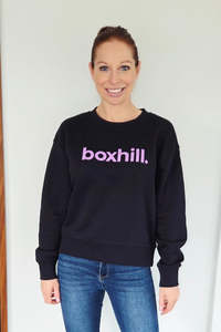 AS Colour Boxhill Relax Crew Ink Blue with Purple