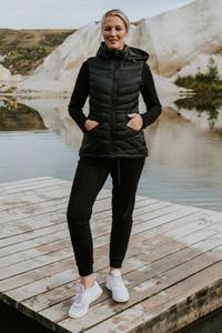 Deep Winter: Moke Mary Claire Packable Vest Black