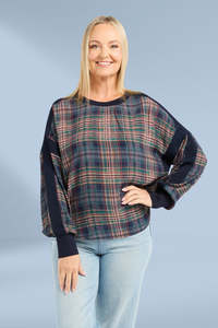Seduce Theresa Top Classic Plaid