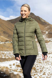 Moke Lucy Packable Down Jacket Olive Green
