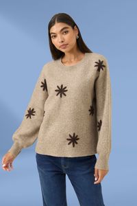 Isle Of Mine: Isle of Mine Miru Stitch Flower Jumper Stone