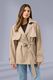 Isle of Mine Farida Cropped Trench Coat Stone