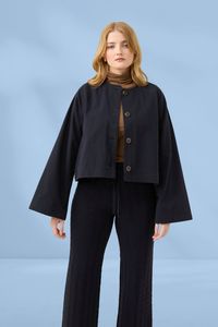 Isle of Mine Farida Convertible Coat Navy