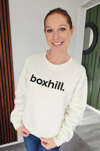 AS Colour Boxhill Relax Crew Ecru with Black