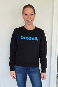 Playful: AS Colour Boxhill Relax Crew Black with Blue