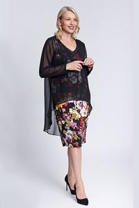 Romantic: OPM V Neck Overlay Dress Floral