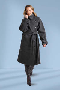 Cold: Elm Caroline Coat Grey Marle