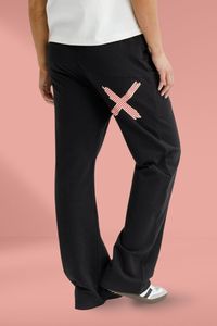 Apartment: Homelee Avenue Pants Black with Coral Striped X