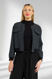 Et Alia: Et Alia Benny Bomber Jacket Twilight Weave