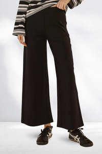 Betty Basics Wynn Wide Leg Ponte Pants Black
