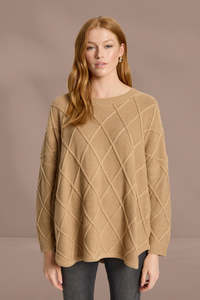 Eb and Ive Liora Relaxed Jumper Mocha