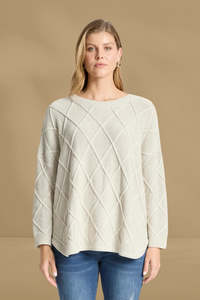 Eb and Ive Liora Relaxed Jumper Bisque
