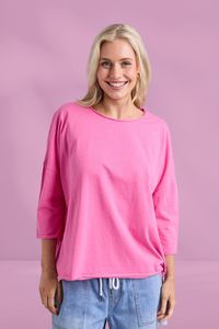 Elm Anya Long Sleeve Tee Hot Pink