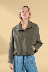 Clear Winter: Sass Murphy Bomber Jacket Olive