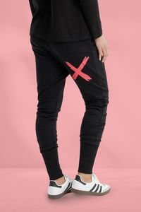 Homelee Alpine Apartment Pants Black with Coral X