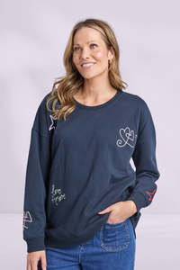 Elm Noor Crew Navy