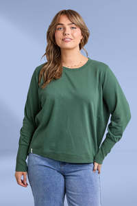 Elm Divine Crew Winter Green