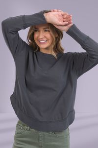 Foxwood Farrah Long Sleeve Charcoal