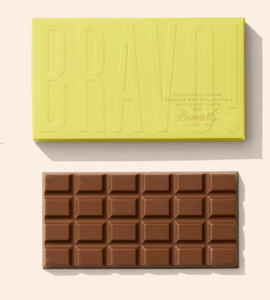 Real Estate Settlement Gifts: Congratulations Message Bar - Milk Chocolate