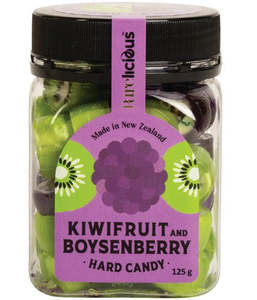 Rock candy: Kiwifruit and Boysenberry Rock Candy