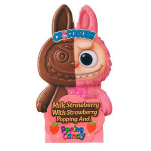 Chocobubu: Chocolate Labubu with Strawberry Filling and Popping Candy