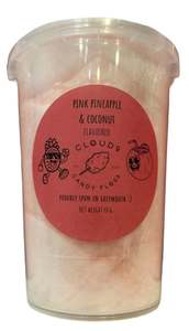 Pink Pineapple and Coconut Flavoured Candy Floss