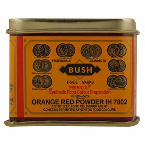 Bush Orange Red Food Colour 100g
