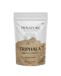 Organic Triphala Powder 227g - USDA Certified