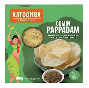 Papad Belna Papadam 1: Katoomba Cumin Pappadam 100g