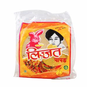 Lijjat Plain Papad 7" 200g