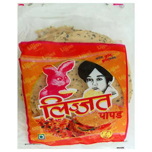Papad Belna Papadam 1: Lijjat Punjabi Special 5" 200g