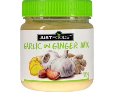 Ginger Garlic Pastes: Herbs J/F Garlic/Ginger Mix Crushed 185g