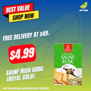 Saunf Rusk 600g (Royal Gold)