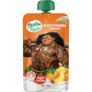 Meadow Fresh Yoghurt Peach Mango Pouch 70g