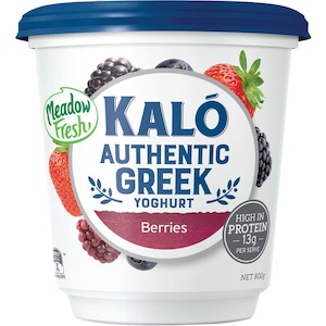 Meadow Fresh Kalo Authentic Greek Yoghurt Berries 800g