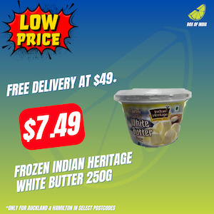Frozen Indian Heritage White Butter 250g