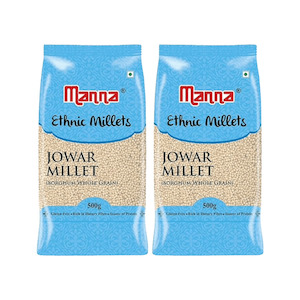 Millet Flour: Manna Jowar Millet 1kg (Sorghum Wholegrain)