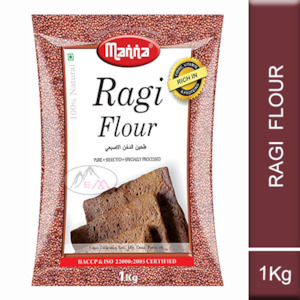 Millet Flour: Manna Ragi Plain Flour 1kg