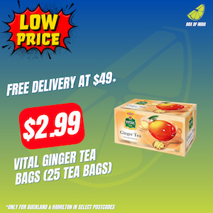 Vital Ginger Tea Bags (25 Tea Bags)