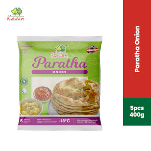 Frozen Roti Paratha Naan: Frozen Onion Paratha 5pcs x 80g (Kawan)