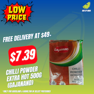 Chilli Powder Extra Hot 500g (Gajanand)