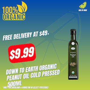 Organic: Organic Peanut Oil Cold Pressed 500ml (Down To Earth)